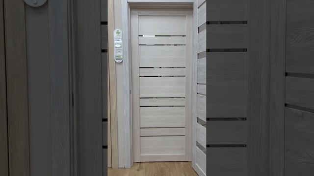 Обзор межкомнатной двери экошпон Дублин белый кипарис с зеркалом - DveriLab / +7 (495) 015-00-10 смотреть онлайн