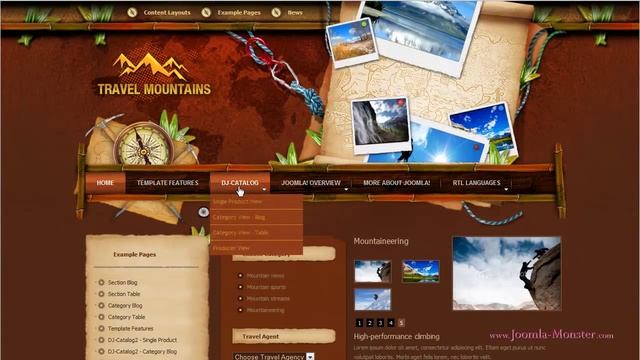 Joomla 1.5 template: JM Mountains смотреть онлайн