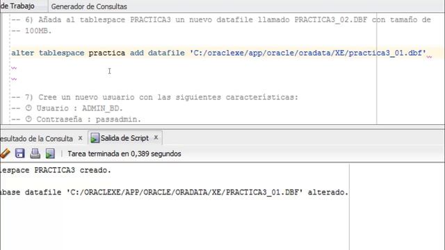 Oracle - Actividad 03 - Tablespace - Parte 01 смотреть онлайн