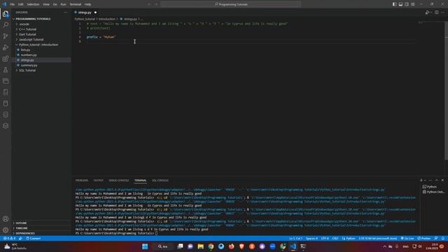 Python Tutorial 2.1 - Strings смотреть онлайн