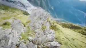 Красочный паркур в горах