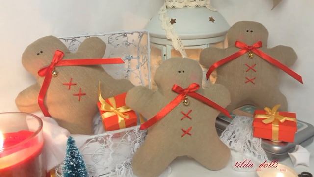 Новогоднее настроение|Новый год в стиле кукол Тильда| Мастерская tilda_dolls_ смотреть онлайн