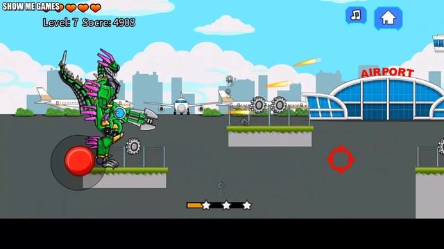 Velociraptor Rex + Giganotosaurus Dino Robot - Full Game Play 1080 HD смотреть онлайн