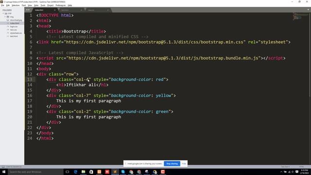 Bootstrap Class 3 - How we use grid смотреть онлайн