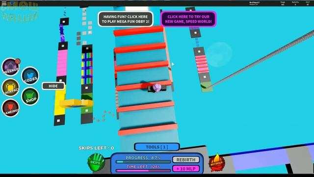 Роблокс мега веселый мега фан паркур обби #2 смотреть онлайн