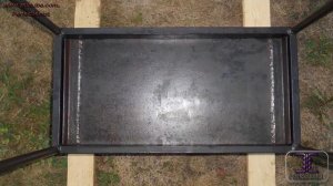 Самодельный МАНГАЛ НА СЪЁМНОЙ ПОДСТАВКЕ из металла 8 мм (размеры) \ Homemade barbecue