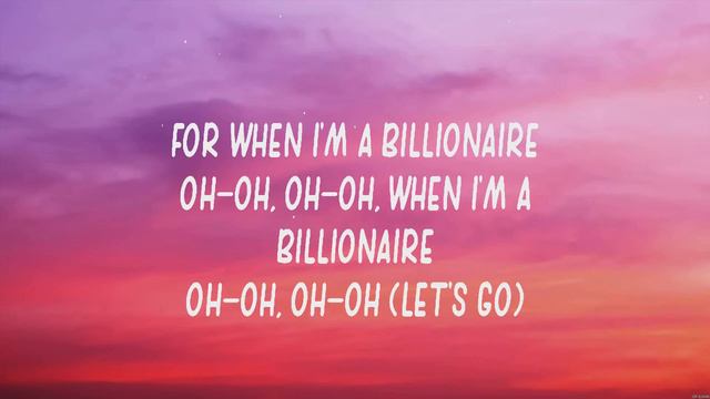 Travie McCoy, Bruno Mars - Billionaire (Lyrics) смотреть онлайн