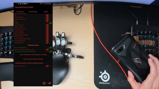 Control RGB AsusRogPhone2RGB | React to notifications, timeout, quick tiles, Easter eggs, second le смотреть онлайн