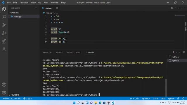 Explanation on variables in Python using Visual Studio Code 2022 #tutorial смотреть онлайн