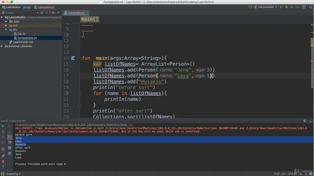 058 Comparable Sort array of Objects смотреть онлайн