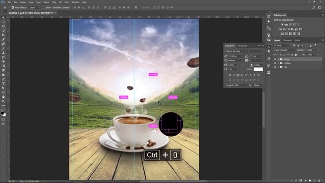How to Design a Coffee Promotion Flyer - Photoshop Tutorial смотреть онлайн
