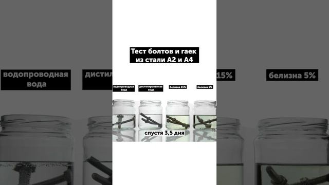 Могут ли ржаветь нержавеющие болты и гайки. Тест на окисление крепежа смотреть онлайн