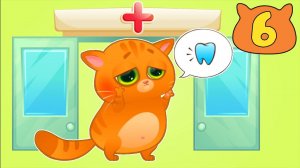 Суровый КОТИК БУБУ №6. У Бубу болит зуб. МУЛЬТИК про котят на канале Хвостик ТВ