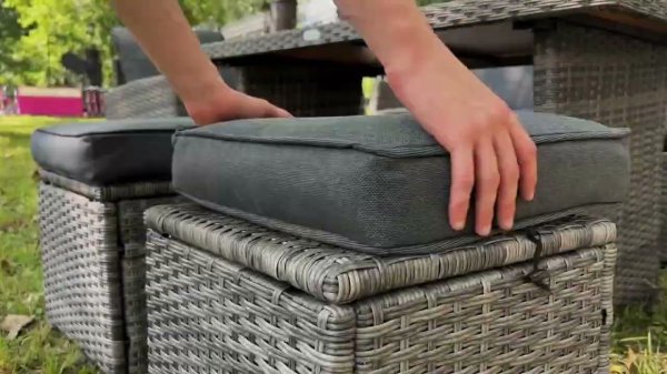 "ZOYA" обеденная группа плетеной мебели из искусственного ротанга ( Royal Family)