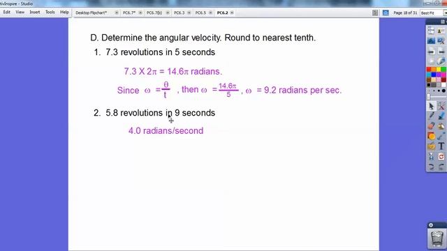 Linear and Angular Velocity - Section 6.2 смотреть онлайн