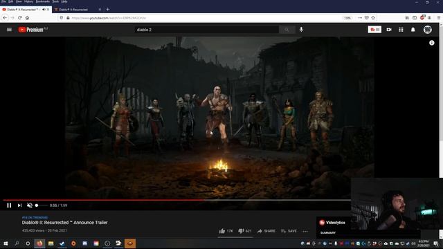 Diablo 2: Resurrected - Official Reveal Trailer | Reaction and Thoughts смотреть онлайн