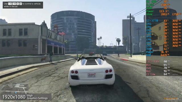 GTA V | Radeon RX 480 | Intel Core i7-3770 смотреть онлайн