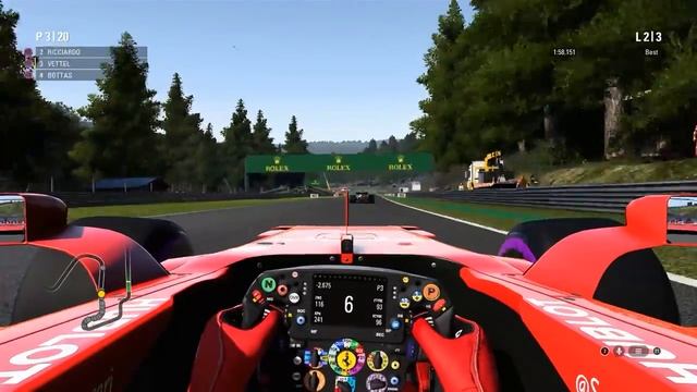 F1 2017 - Ferrari SF70H - Belgium Grand Prix - RACING AT HOME GAMEPLAYS смотреть онлайн