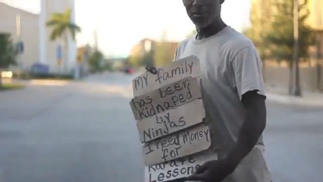 Уникальный способ просить милостыню.mp4 смотреть онлайн