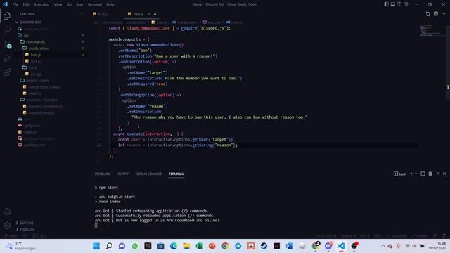 Mari kita buat command BAN? di Discord.JS! смотреть онлайн