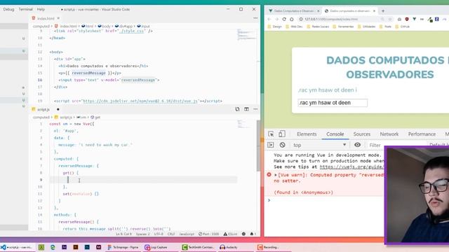 VUE PARA INICIANTES #8 DADOS COMPUTADOS E OBSERVADORES - DANIEL BONIFACIO смотреть онлайн