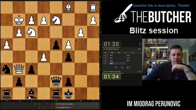 Blitz Game #17 Chess Opening: Albin Counter-Gambit (Black) смотреть онлайн