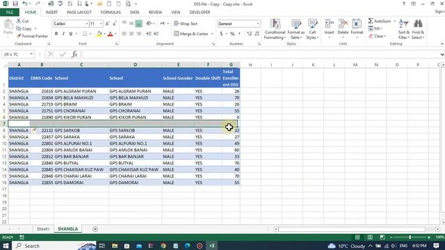 How to Insert , Add & delete Row and Column in Excel | By Zahid Ullah смотреть онлайн