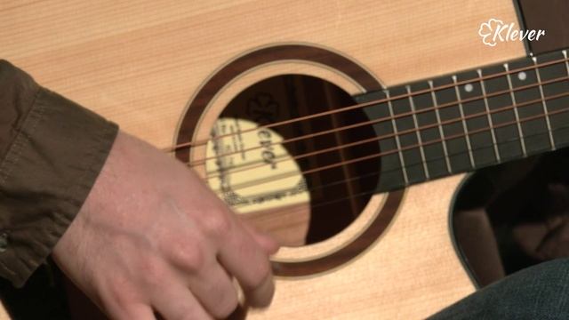 Обзор на акустические гитары Klever K-742 смотреть онлайн