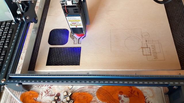 Тест резки лазерного гравера Sculpfun S9