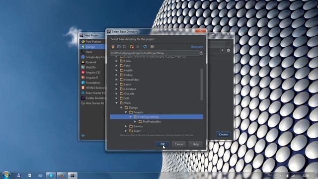2. Django 1.10 - Установка в Windows (PyCharm) смотреть онлайн