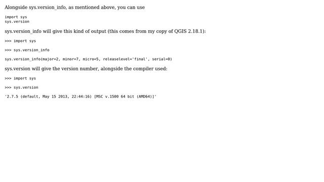 GIS: How can I discover the Python version in QGIS? (4 Solutions!!) смотреть онлайн
