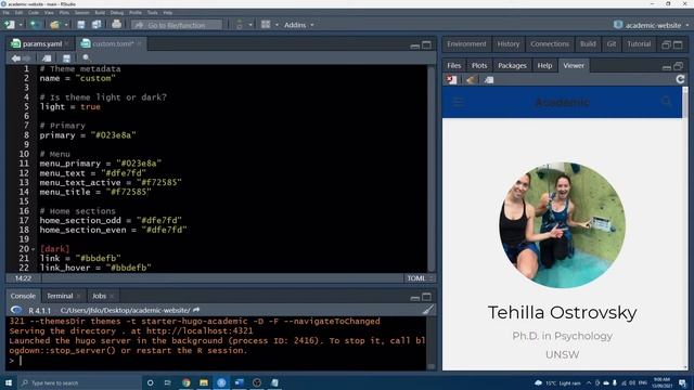 R Blogdown Tutorial: Custom Color Theme & GitHub Access Tokens смотреть онлайн