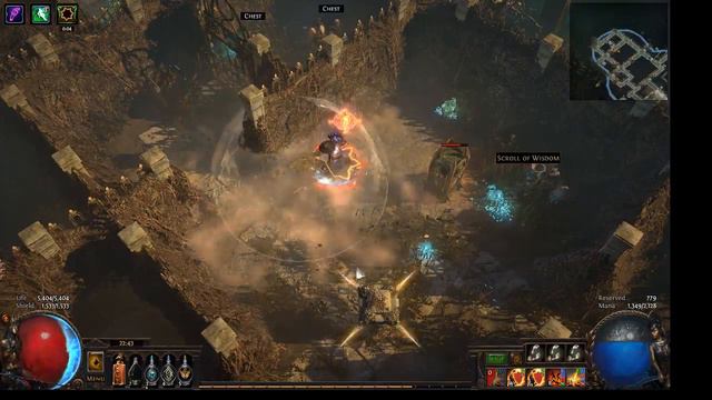 Path of Exile - Dyadus burning earthquake Trickster, uber lab run смотреть онлайн