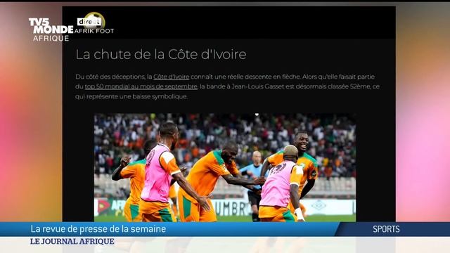 Le Journal Afrique du vendredi 27 octobre 2023 sur TV5MONDE смотреть онлайн