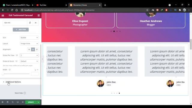Elementor 10 | Adding Testimonial Slider in a website | Template Provided | Virtual Crafts смотреть онлайн