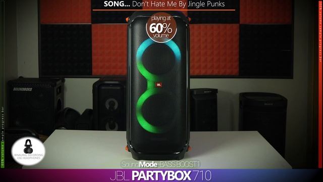 SONY SRS xv900 vs JBL Partybox 710 : Binaural sound sample смотреть онлайн