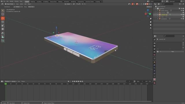 BLENDER 3D - UM SMARTPHONE PELO BEVEL E BOOLEAN MODIFIER смотреть онлайн