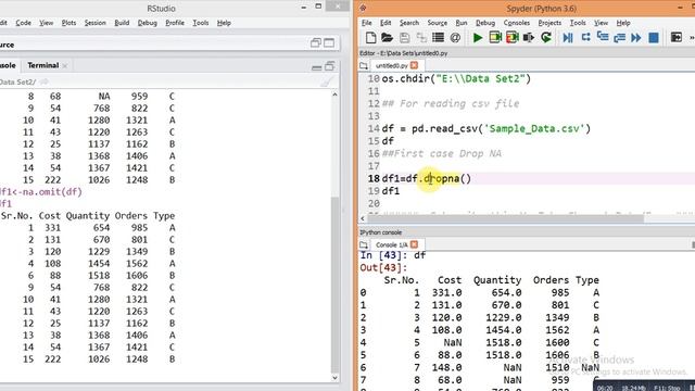 Data Cleaning 1:-How to deal with missing values in Python and R|missing value handling in R|Python смотреть онлайн