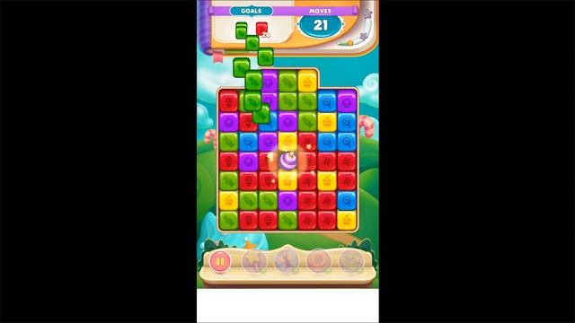 Cartoon Crush: Toon Blast Match Cubes Puzzle Game (Gameplay Android) смотреть онлайн