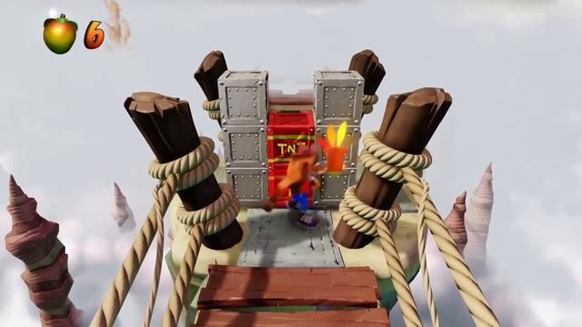 Crash Bandicoot How To Easily Pass The Rope Bridge with Broken Planks (Road to Nowhere) смотреть онлайн
