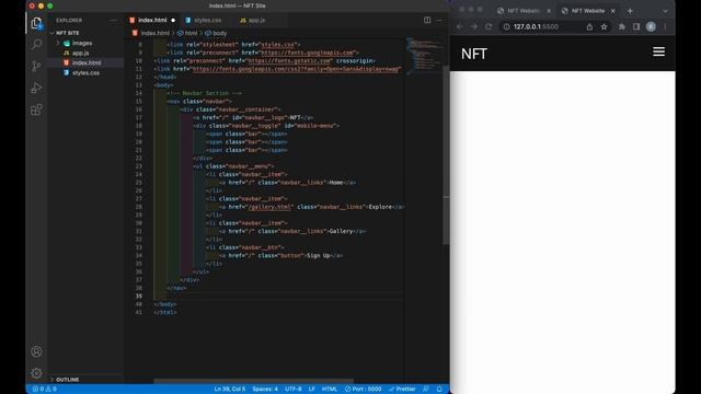 Build a NFT Blockchain Website Using HTML, CSS & Javascript смотреть онлайн