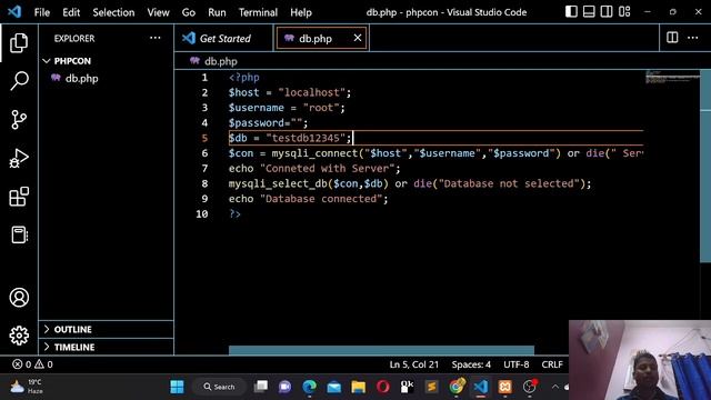 Easy steps PHP Connect with MySql Database and Fetch | Rajat Bose смотреть онлайн