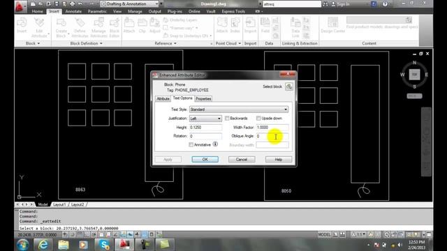 AutoCAD II 25-12 Editing Attribute References смотреть онлайн