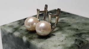 Серьги натуральный жемчуг, лучшая модель серег с жемчугом № 53 #жемчуг