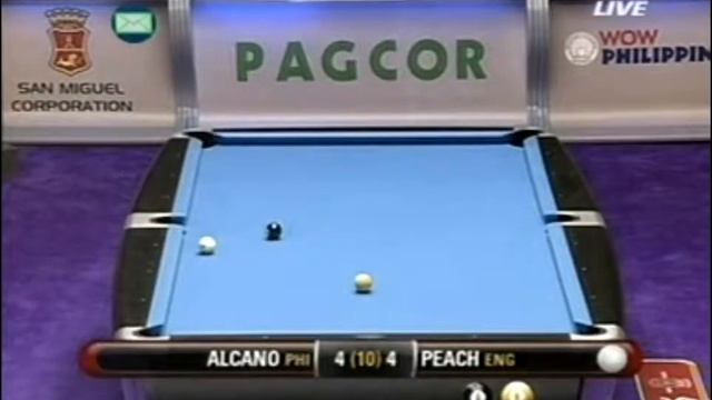 07 11 2007 Last64 D Peach vs R Alcano World 9-ball Pool Championship 2007 смотреть онлайн