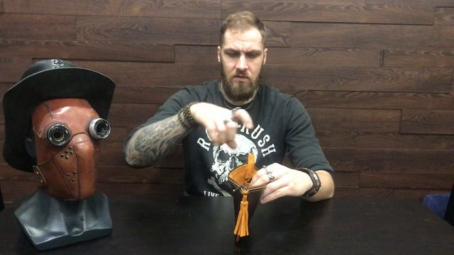 Обзор женского клатча из красивой кожи "Дубрава" ручной работы смотреть онлайн