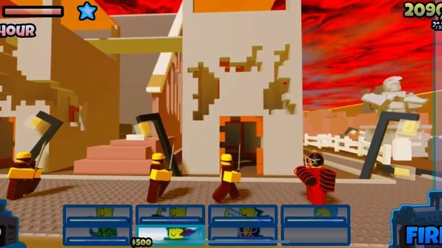 The Battle Bricks (Roblox) How to beat 1 star Tumore Rush hour. смотреть онлайн