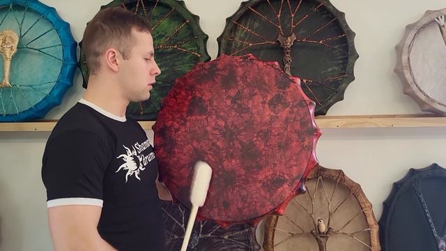 Shaman drum Bloody Moon 22 inch Бубен Кривавий місяць 56 см смотреть онлайн
