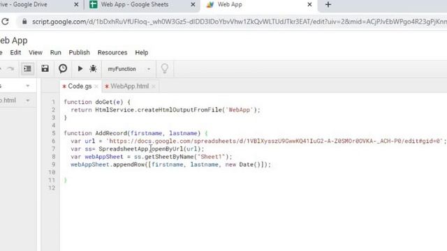 Create Web App Form on Google Sheets using Google Apps Script смотреть онлайн