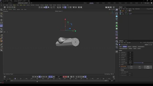 Сравнение симуляции ткани в Houdini и Cinema 4D. Часть 1 смотреть онлайн